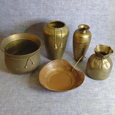 Bronze Color Decorative Vases 