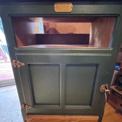 White Clad Oak Cabinet