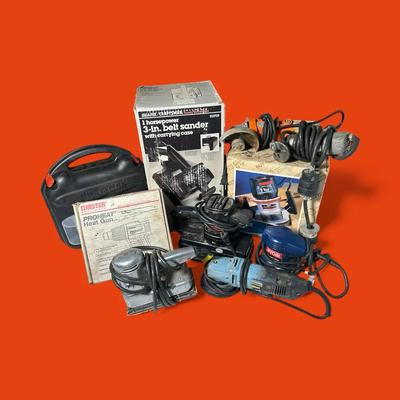 Sanders, Power Shears, Angle Grinders, Router, Heat Gun