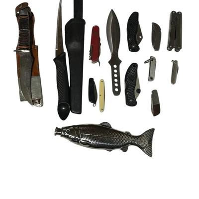 Pocket Knives, Fishing Knives, Flasks