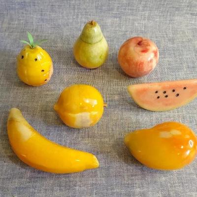 Blown Glass Fruit Decor