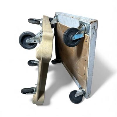 Pair Of 21–inch Square Dolly Carts with 4-inch Wheels