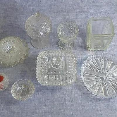 Geometric Crystal Serving Dishes; Various Patterns