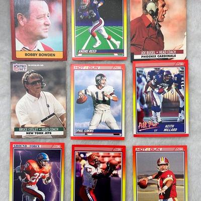 Collection of Football Coaches and Players Cards