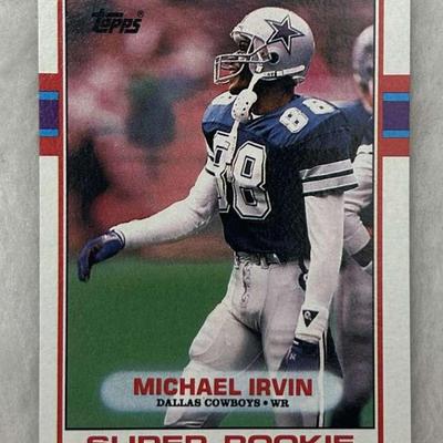 Michael Irvin Super Rookie Baseball Card
