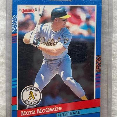 Mark McGwire First Base Baseball Card