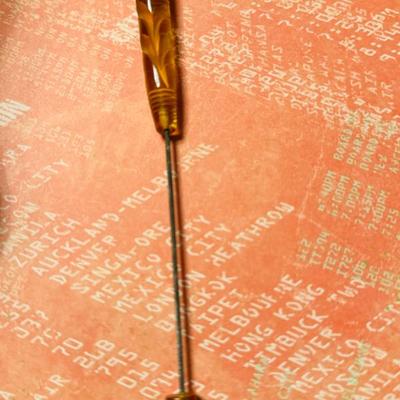 Bakelite hat pin 