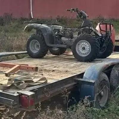 Fixer Upper 16' 2 Axle Trailer & 4 Wheeler For Parts