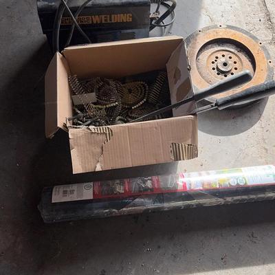 Electric Welder, Weed Mat, Nails, & More