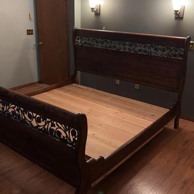 King Size Ornate Wooden Bed Frame