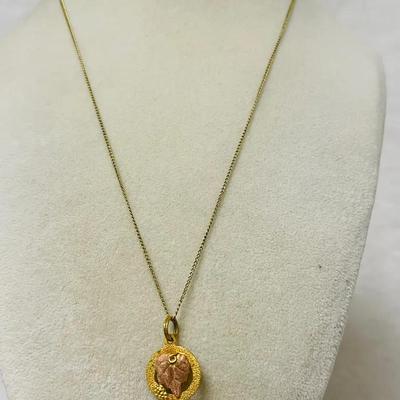 1/20 12K Gold Filled Black Hills Gold Style Necklace
