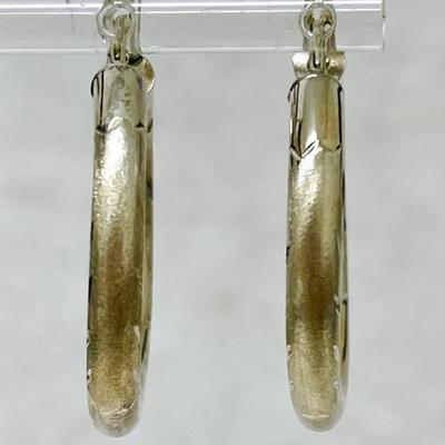 Italian Sterling Silver Hoop Earrings