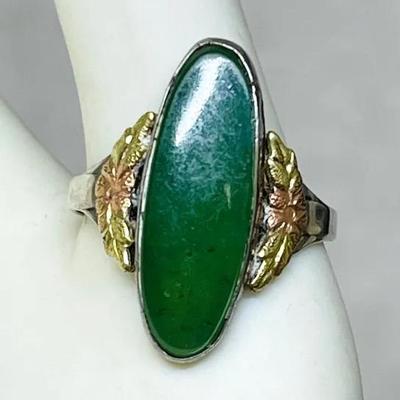 “LS Peterson Co.” Black Hills Gold Style Sterling Ring