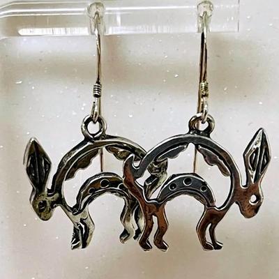Sterling Silver Rabbit Earrings