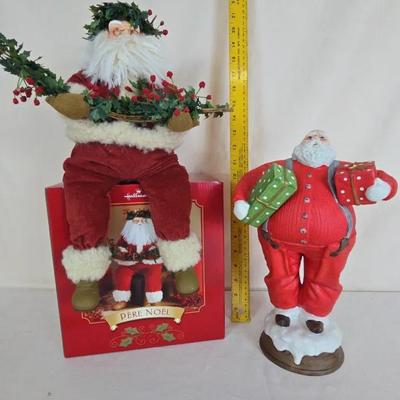 Ceramic Santa & Pere Noel