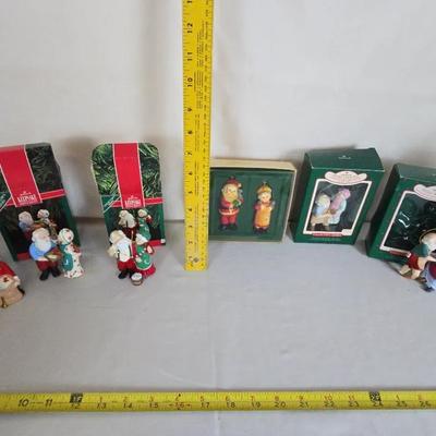 Large Lot Of Mr & Mrs Claus, Hallmark keepsake ornaments