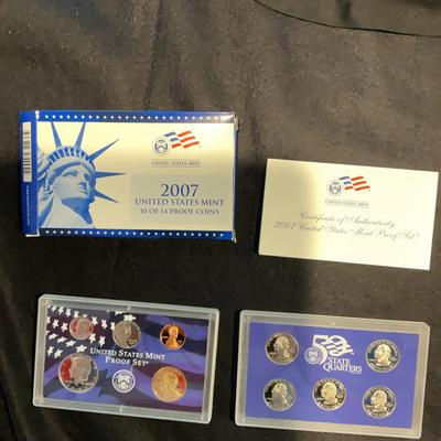 2007 United States 10 Of 14 Proof Coins