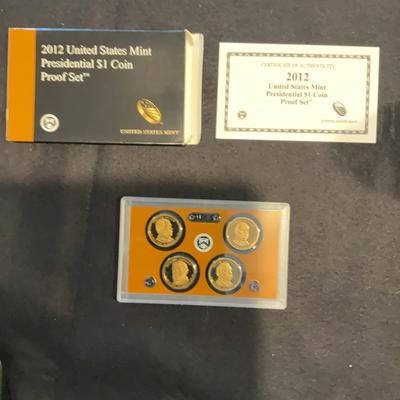 2012 United States Presidential 1$ Coin Proof Set