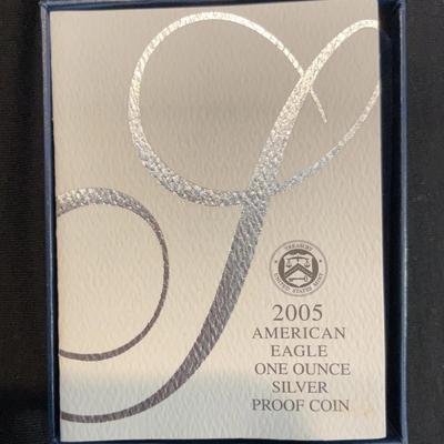  2005 – American Eagle 1 Ounce Silver Proof Coin ￼