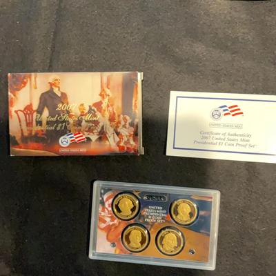 2007 United States Mint Presidential 1$ Coin Proof Set