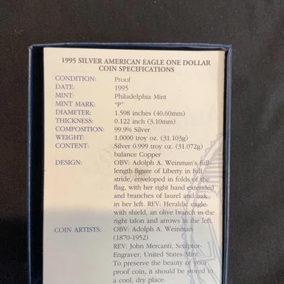 1995 – American Eagle 1 Ounce Proof Silver Coin