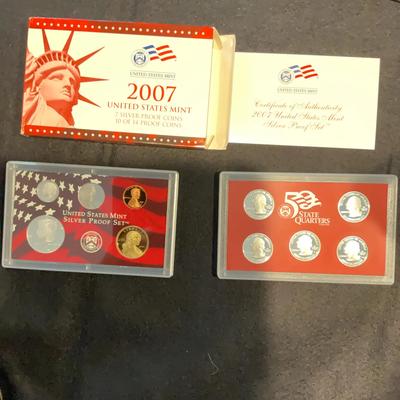 2007 United States Mint 7 Silver Protons 10 Of 14 Proof Coins 