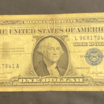 1957A – One Dollar Silver Certificate Series A 