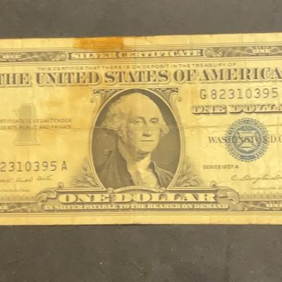 1957A – One Dollar Silver Certificate Series A 