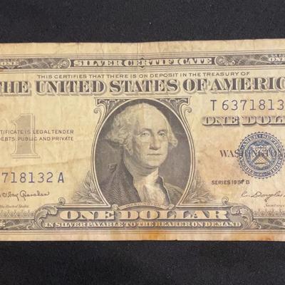 1957 – One Dollar Silver Certificate Series B 