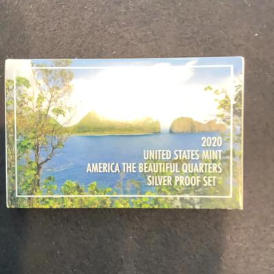 2020 United States Mint America The Beautiful Quarters Silver Proof Set