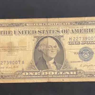 1957A – One Dollar Silver Certificate Series A 