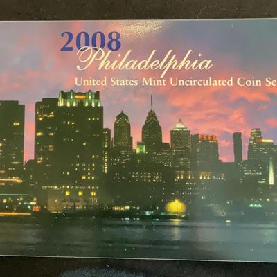 2008 – United States Mint Uncirculated Coin Set Philadelphia and Denver