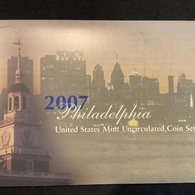 2007 – United States Mint Uncirculated Coin Set Philadelphia and Denver