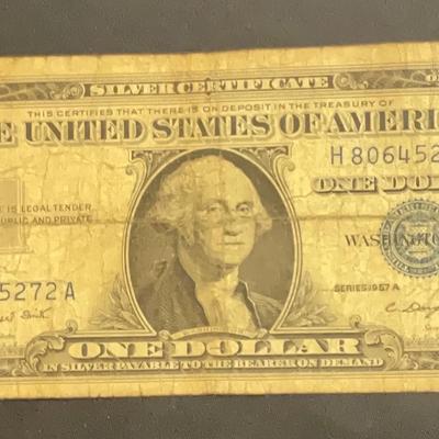 1957A – One Dollar Silver Certificate Series A 