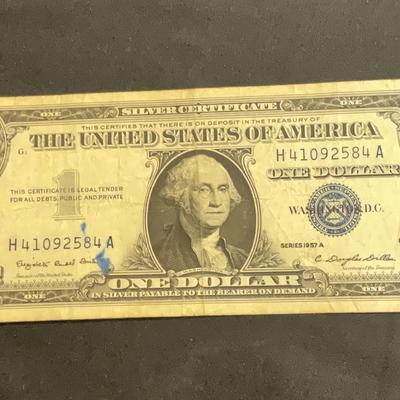 1957A – One Dollar Silver Certificate Series A 