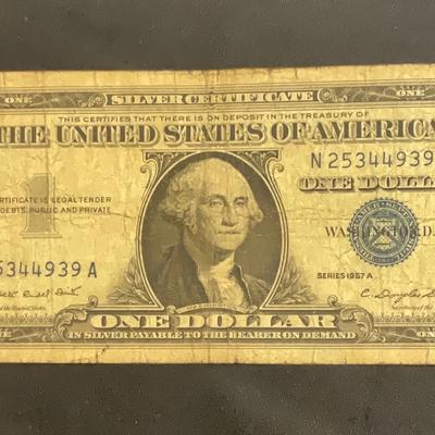 1957A – One Dollar Silver Certificate Series A 