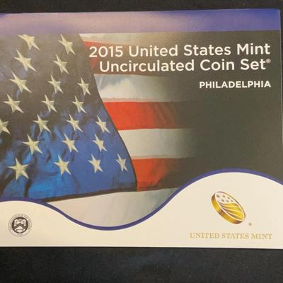 2015 – United States Mint Uncirculated Coin Set Philadelphia and Denver