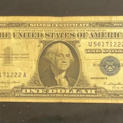 1957 – One Dollar Silver Certificate Series B￼ 