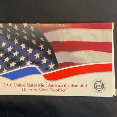 2010 – United States Mint America the Beautiful Quarters Silver Proof Set 
