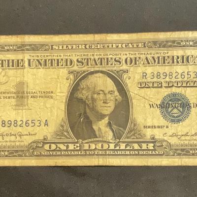 1957A – One Dollar Silver Certificate Series A 