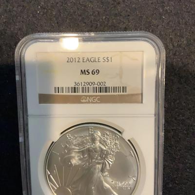 2012 Eagle S$1 MS 69-NGC