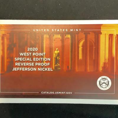 2020 - West Point Special Edition Reverse Proof Jefferson Nickel