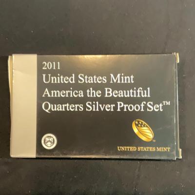2011 – United States Mint America the Beautiful Quarters Silver Proof Set 