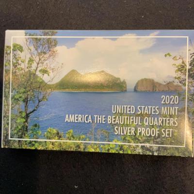2020 United States Mint America the Beautiful Quarters Silver Proof Set
