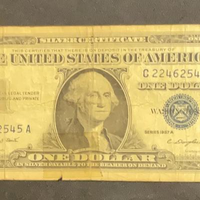 1957A – One Dollar Silver Certificate Series A 