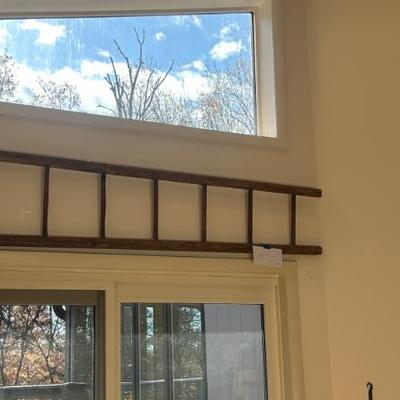 Sale Photo Thumbnail #7: Vintage handmade farm ladder