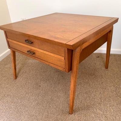 Sale Photo Thumbnail #24: MCM Lane Alta Vista Harlequin table in excel. cond., 28”x28”x 20” tall