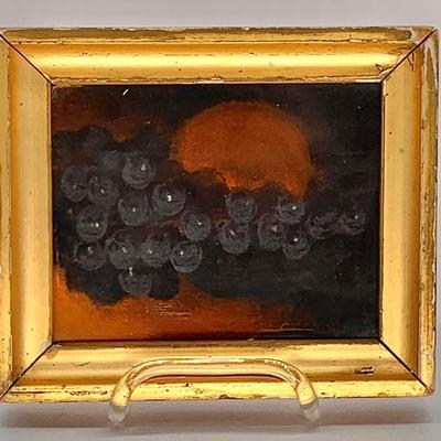 Sale Photo Thumbnail #140: Antique framed pastel , 6x7” w/ frame