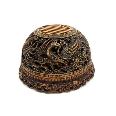 Sale Photo Thumbnail #11: Vtg. ceramic incense burner