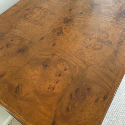 Sale Photo Thumbnail #7: Burl walnut top.